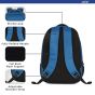 Safari Swagpack 35 Ltrs Large Laptop Backpack With 3 Compartments and Raincover - Blue (SWAGPACK19CBBLU)
