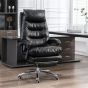 High-Back Executive Office Chair with Footrest