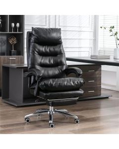 High-Back Executive Office Chair with Footrest